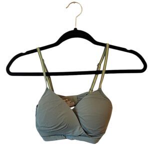 Kindly Yours Women's Olive Green Crossover T-Shirt Bra Size S